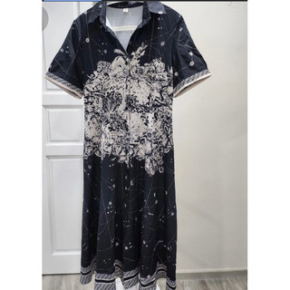 váy sơ mi hoạ tiết size M thanh lý