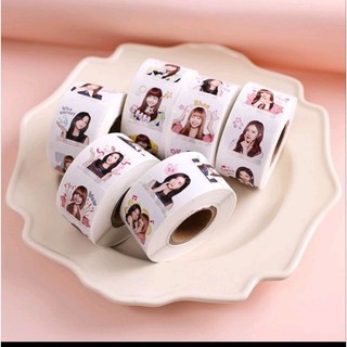 Cuộn sticker Blackpink 500 miếng [ hình dán cả các thành viên nhóm  nhạc ]