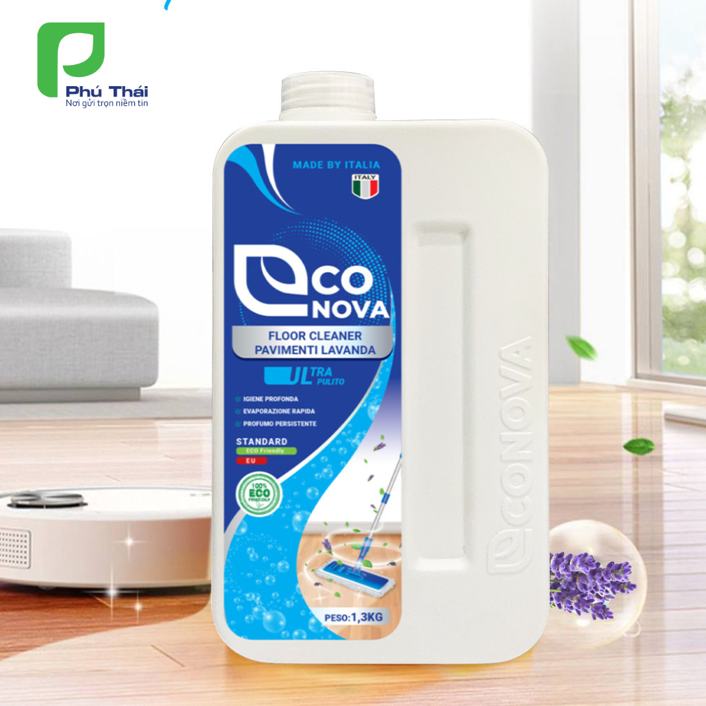 Nước lau sàn oải hương Econova - Floor Cleaner Pavimenti Lavanda