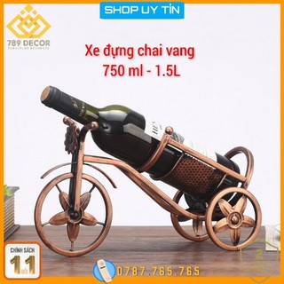 Giá kệ để chai rượu vang LỚN 1.5 L xe cổ điển ( Chai 1.5 Lít )