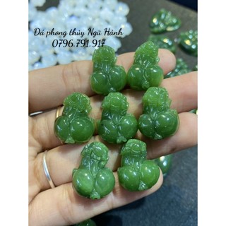Tỳ hưu đá ngoc bich và câm thach, ru by siêu đẹp hàng kiểm định