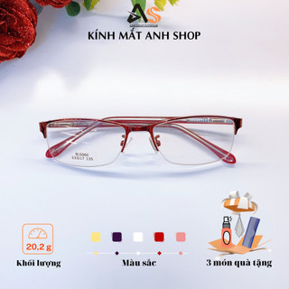 Gọng kính xẻ cước kim loại nam nữ nhiều màu sắc swH nhận cắt mắt cận viễn loạn