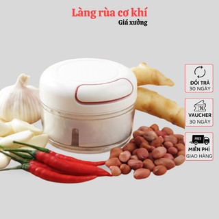 Máy xay tỏi ớt mini cầm tay, dụng cụ cối say hành, tỏi rút dây xoay tiện dụng đồ dùng nhà bếp