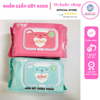Khăn giấy ướt Aiko 100 tờ không mùi. Khăn ướt không mùi Aiko.