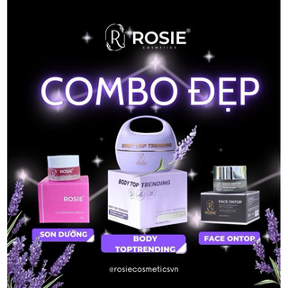 Combo kem body top trending 200gr + kem face ontop 10gr + son dưỡng giảm thâm môi 10gr