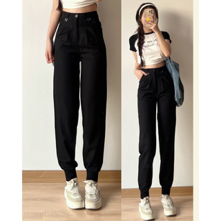 Quần jogger bo gấu chất đũi mềm mát jun store q911 p0/k34