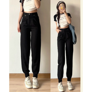 Quần jogger bo gấu chất đũi mềm mát maia q911 p0/k34