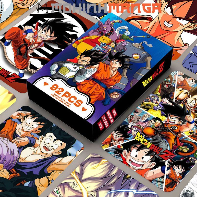 Poster card hộp 30 thẻ truyện Dragon Ball in rất đẹp lomo Bảy Viên Ngọc Rồng Son Goku Vegeta Gohan G