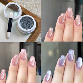 Bột mắt mèo ánh trăng pha mix sơn gel thạch nail