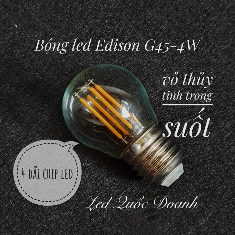 Bóng tóc led G45 -3000k