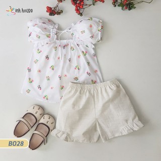 B028 Set Bộ Trẻ Em Xinh House Cotton Họa Tiết
