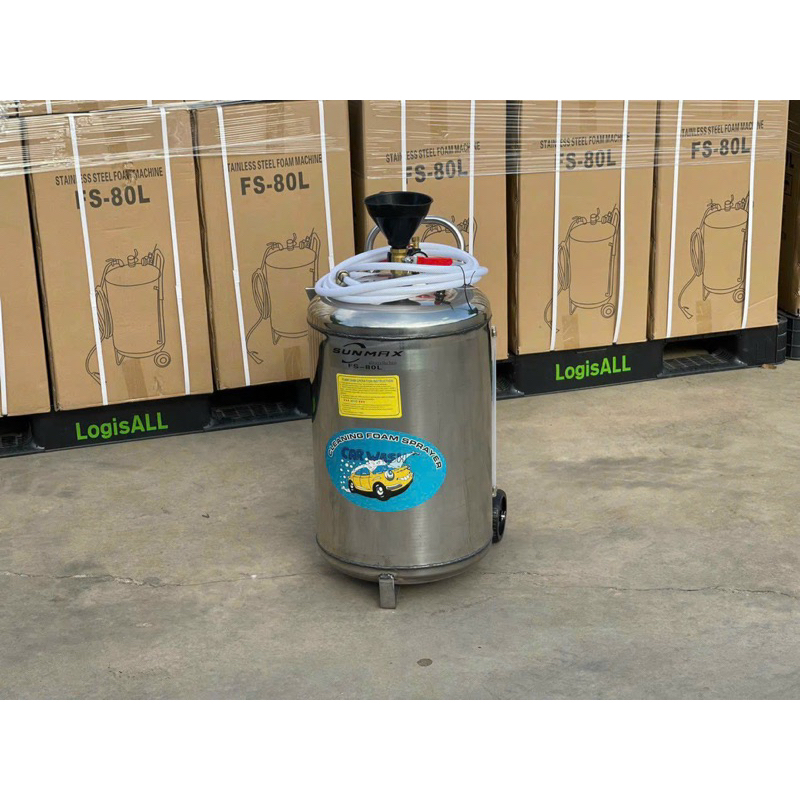 Bình tạo bọt tuyết bằng khí nén inox  80L