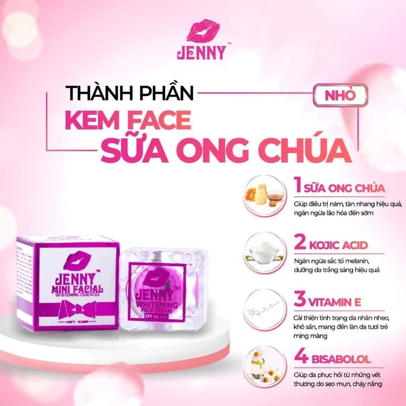 Kem Face Sap Sữa ong chúa Jenny Hủ nhỏ Tặng quà