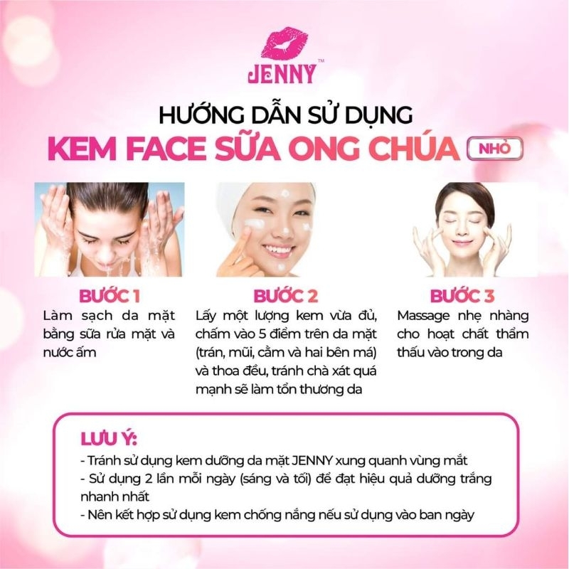 Kem Face Sap Sữa ong chúa Jenny Hủ nhỏ Tặng quà