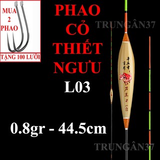 Phao cỏ thiết ngưu l03 chì nhẹ chuyên cá diếc - cá nhát