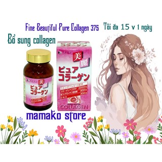 ( dạng hũ) Đẹp Da Fine Pure Collagen 375 date 2025