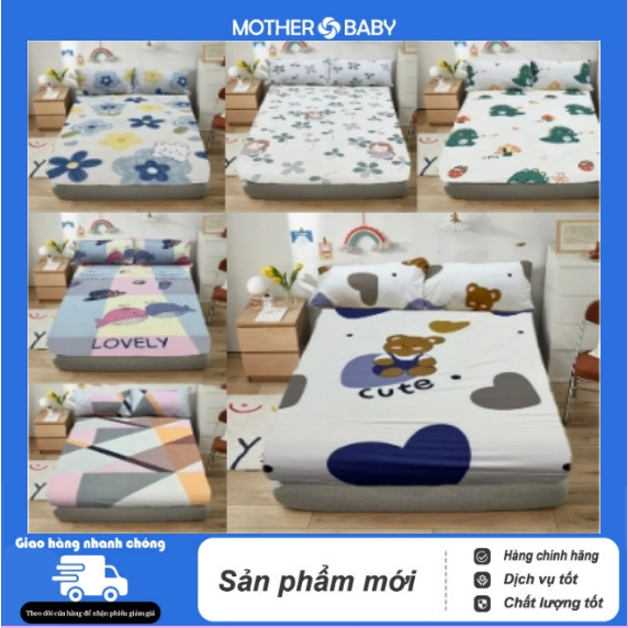 Nhiều Mẫu Bộ ga giường cotton 3 món, Ga trải giường cotton poly 1m5,1m8,drap giường hàn quốc