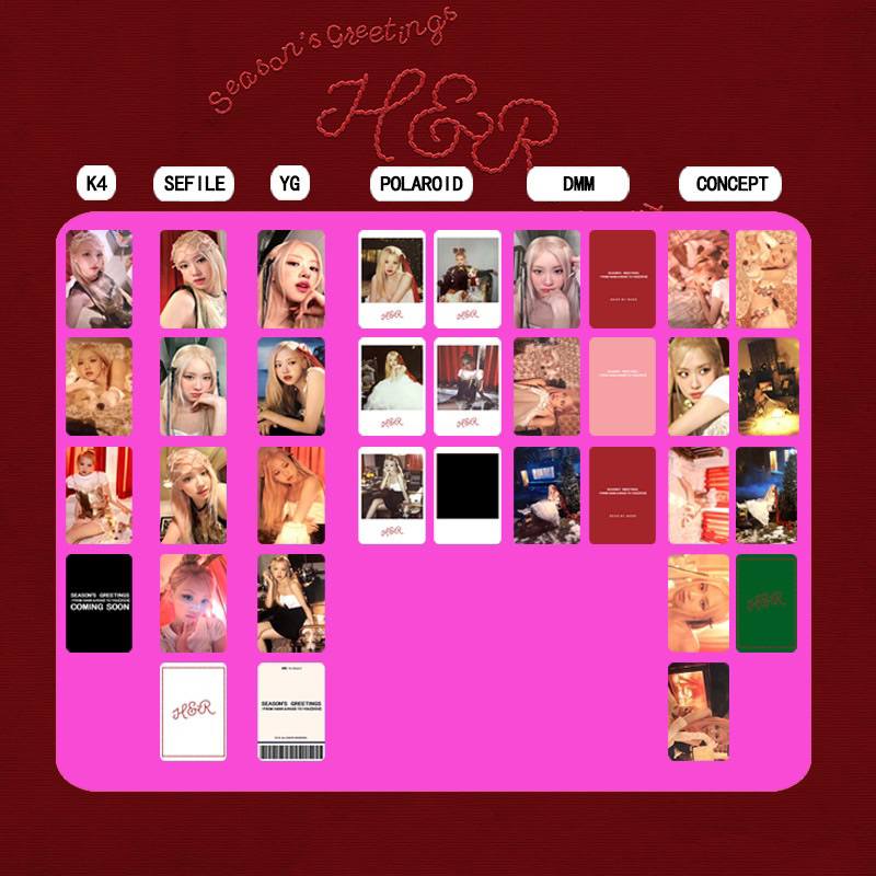 [UNOFF] Card Rose  Season's Greetings: From HANK & ROSÉ TO You [2024]