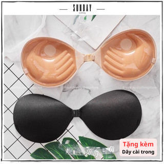 Áo dán ngực silicon cài trước giúp nâng ngực, chống tuột và tạo khe chuyên mặc đồ hở lưng - Sunday Clothing PK002
