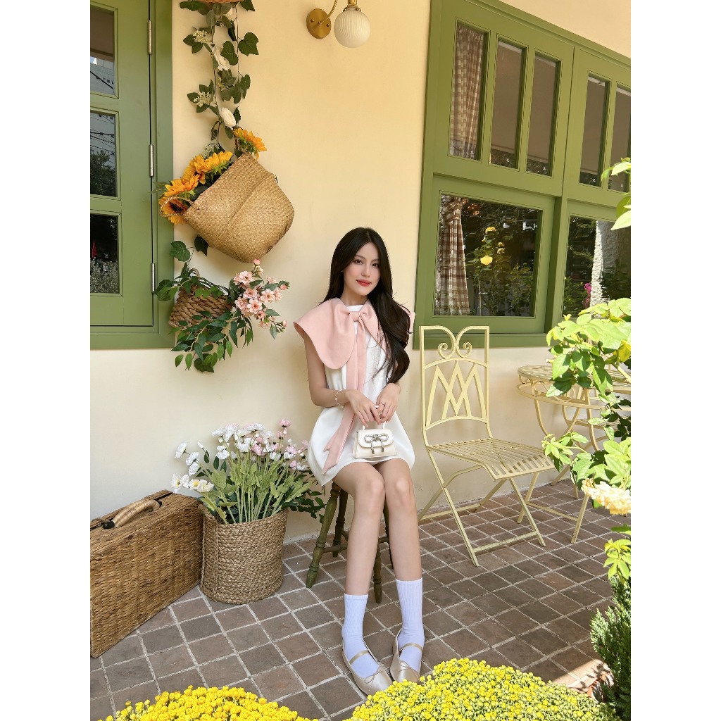 Đầm nana dress form xuông kèm nơ aguja | BigBuy360 - bigbuy360.vn