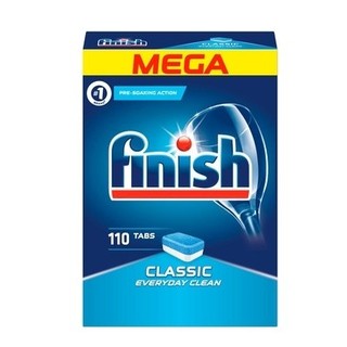 Viên rửa bát Finish 110 viên sản xuất tại Đức (tích hợp bột bóng tđ somat alio) dùng cho máy rửa bát