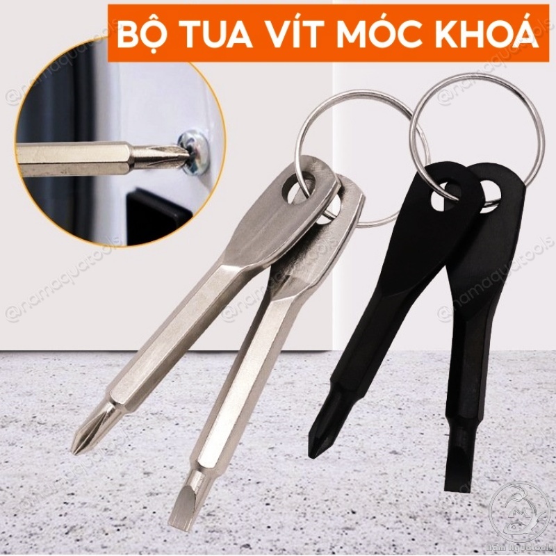 Bộ Tua Vít Mini | Tua Vít Móc Khoá Đa Năng | Bộ Tua Vít 2 in 1
