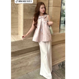 Set yếm cổ tròn gấm 𝐀𝐒𝐇𝐘𝐋𝐄𝐘