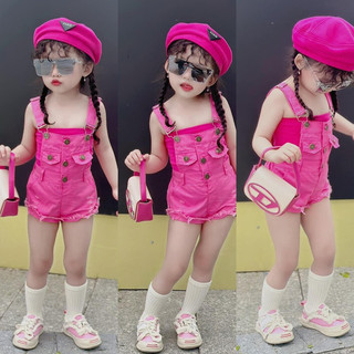 Set yếm kèm áo ống cho bé gái