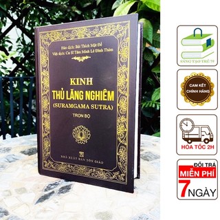Sách - kinh thủ lăng nghiêm trọn bộ - bìa cứng