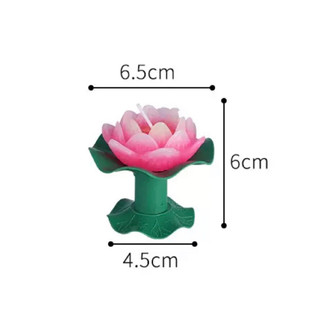 COMBO 2 Nến hình hoa sen có đế xanh
