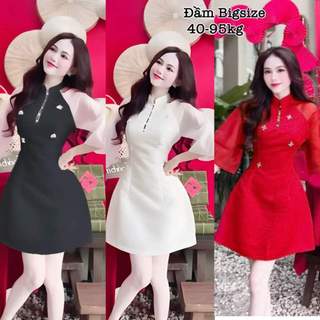 Thời trang đầm váy nữ dự tiệc bigsize 50 -95kg dịp noel tết