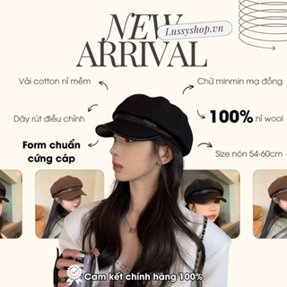  Mũ Nồi Beret MinMin Chất Nỉ Wool 100% Cao Cấp Phom Chuẩn Style Uzzlang Nhật Bản 