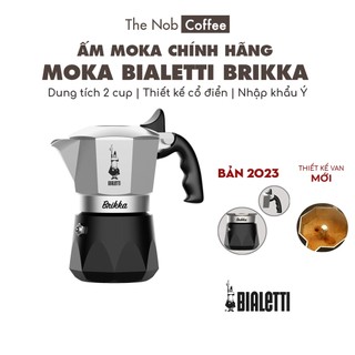 Ấm Moka Bialetti Brikka 2 cup (Phiên bản 2023) với van áp suất độc quyền | Made in Romania