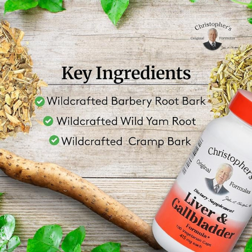 Viên Uống Hỗ Trợ Gan, Túi Mật, Tiêu Hóa Dr.Christopher's Original Formulas Liver, Gallbladder 415mg