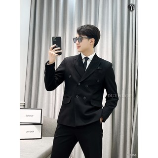 Vest Nam Body 6 Cúc Màu Đen kiểu Hàn Quốc đơn giản phong cách Hàn Quốc