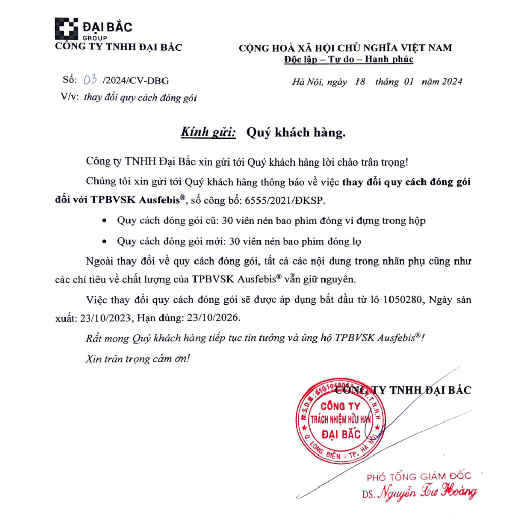 Viên uống bổ sung Sắt và Vitamin phòng ngừa thiếu máu Ausfebis 30 viên chính hãng đủ hoá đơn