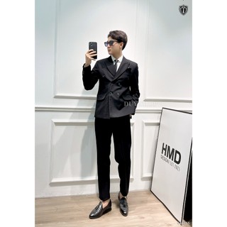 Vest Nam Body 6 Cúc Màu Đen kiểu Hàn Quốc đơn giản phong cách Hàn Quốc