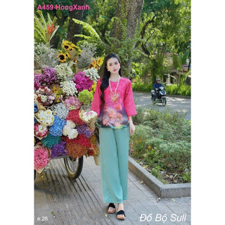 Bộ bà ba hoa sen bigsize 55-90kg