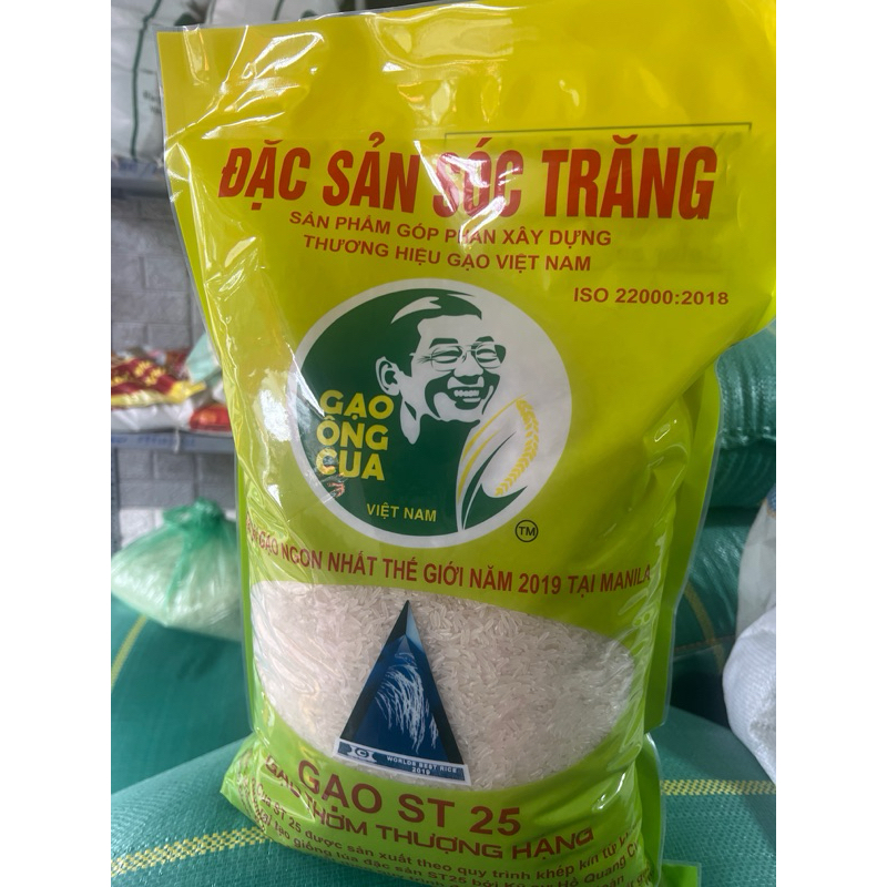 Gạo ST 25, bao 5 kg dẻo ngon