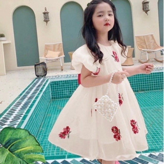 Váy bé gái phong cách công chúa đáng yêu, đầm công chúa đi chơi Tết full size 13-40kg nhiều màu