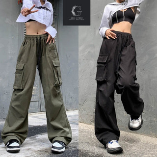 Quần Túi Hộp Ống Rộng Hiphop Unisex Phong Cách Đường Phố có Bigsize Mã 099