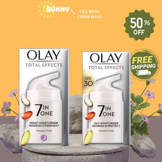 Kem dưỡng Olay 7 in 1 bản uk ban ngày và ban đêm cao cấp