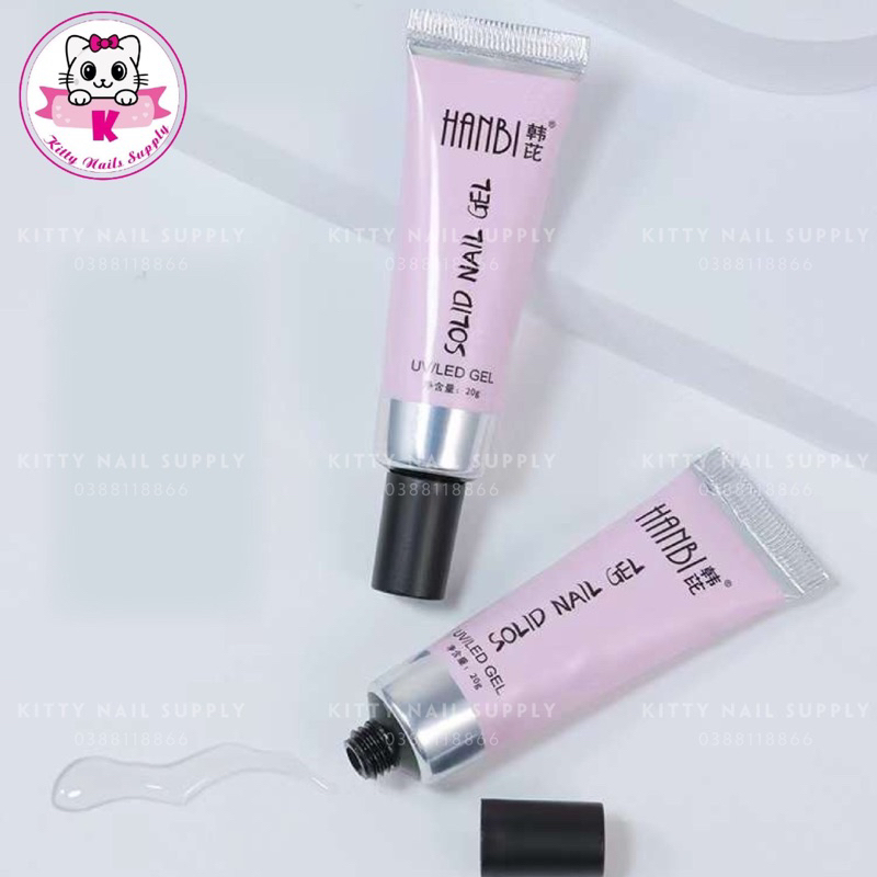 Gel gắn móng úp Hanbi tuýp 20g, hàng chính hãng