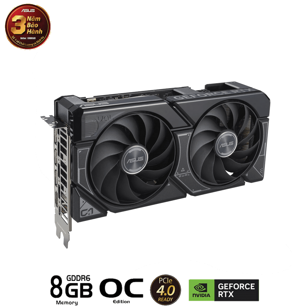 Card màn hình VGA Asus Dual GeForce RTX 4060 OC Edition 8GB GDDR6 (BH 36T) | BigBuy360 - bigbuy360.vn