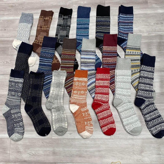 Set 10 đôi Tất cổ cao unisex dòng heat.tech siêu dày ấm