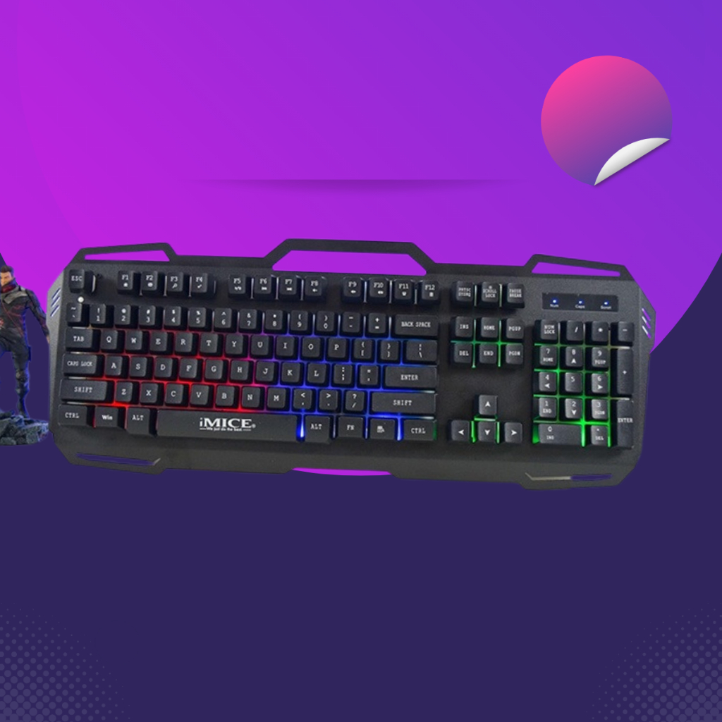 Bàn Phím giả Cơ Máy Tính Gaming Đèn LED 7 Màu IMICE AK-400 Keyboard Có Dây VMK-VYN | BigBuy360 - bigbuy360.vn