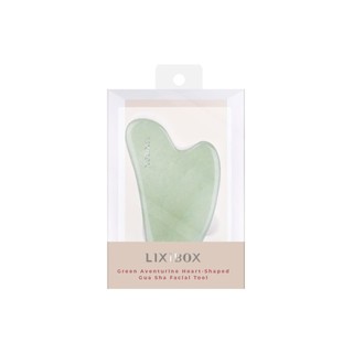Dụng cụ Massage Mặt Đá Thạch Anh Xanh Hình Trái tim Lixibox Green Aventurine Heart-Shaped Gua Sha Facial Tool