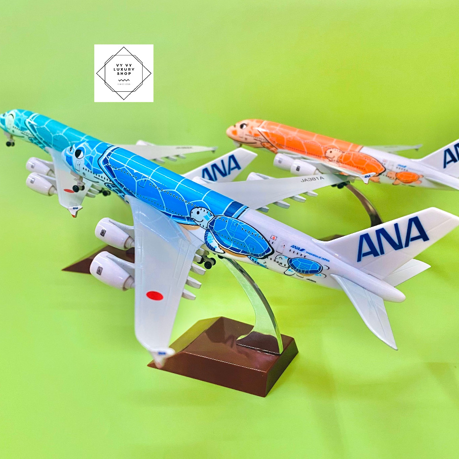 Mô Hình Máy Bay A380 ANA (All Nippon Airways) Rùa Biển Japan. Cao Cấp Loại 1 Chuẩn Đẹp (Fullbox)