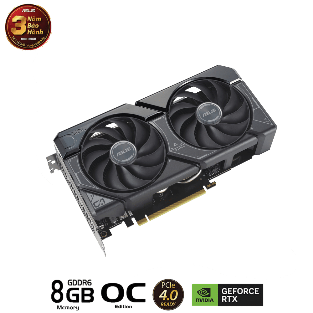 Card màn hình VGA Asus Dual GeForce RTX 4060 OC Edition 8GB GDDR6 (BH 36T) | BigBuy360 - bigbuy360.vn