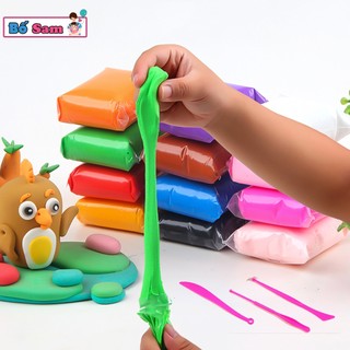 Đất nặn tự khô, đất sét 12/24/36 màu, tặng kèm dụng cụ cắt cho bé siêu nhẹ Shop Bố Sam